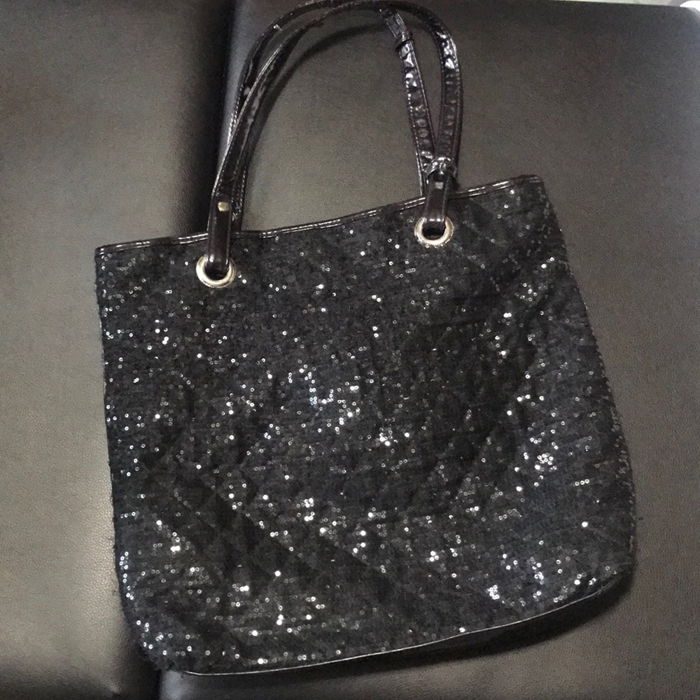 Sparkly Black Tote